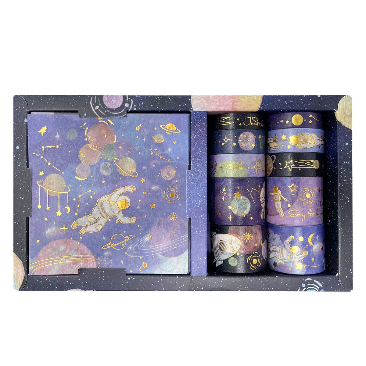 Wrapables.com - Wholesale Washi Tape - Wrapables Decorative Gold Foil Washi Tape and Sticker Set24