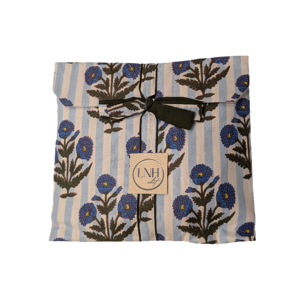 LNH EDIT - Vente Haut et bas de pyjama – femme - Ensemble pyjama long Amie bleu1