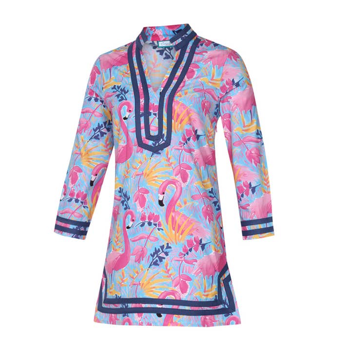 Flock fest Flock Party Langærmet Cabana Kjole, Dame for engroshandel på Faire2