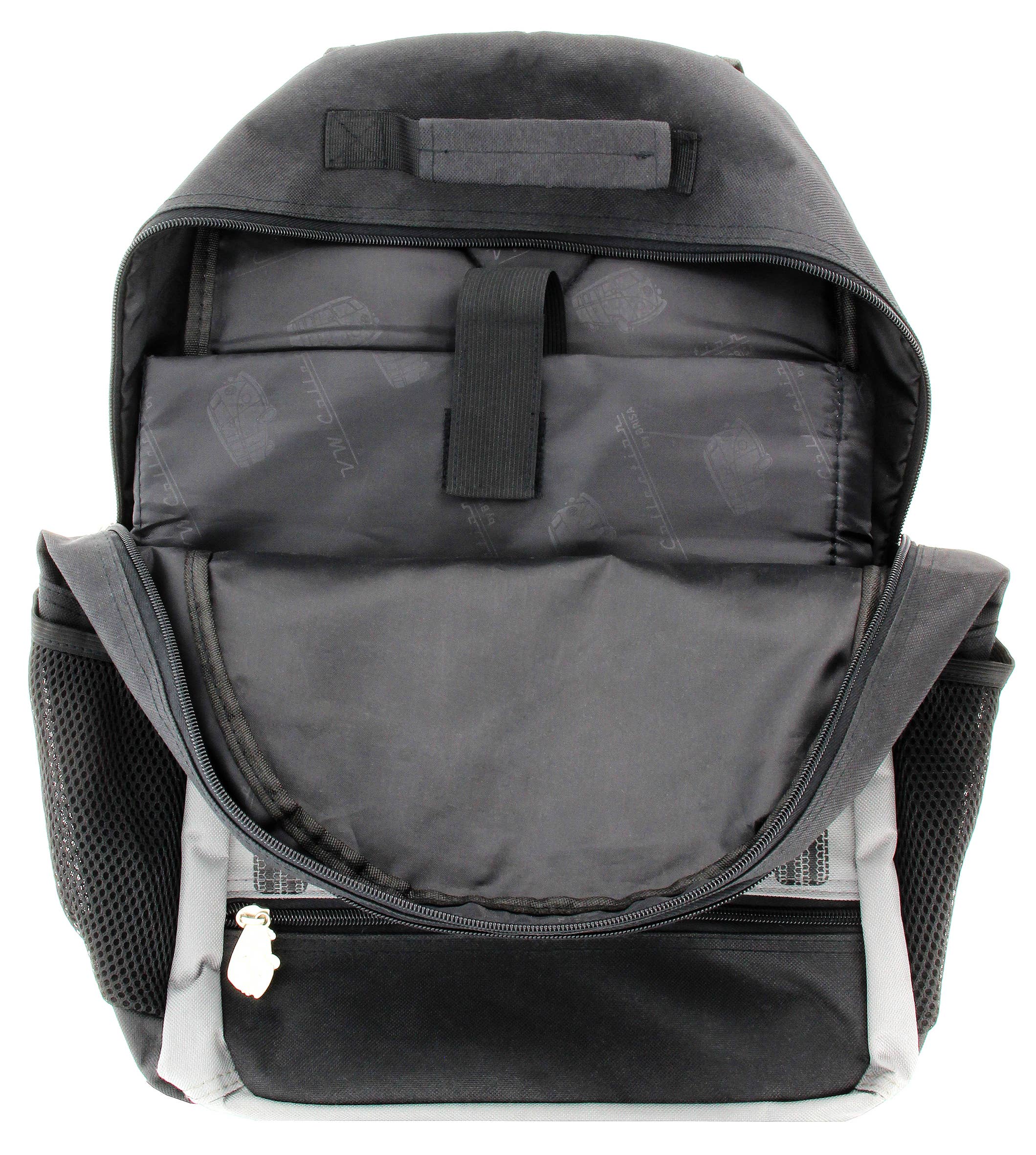 VW Collection by BRISA - Wholesale Backpack - Unisex - VW T1 Bus Office Outdoor Travel Backpack - RD (L)8