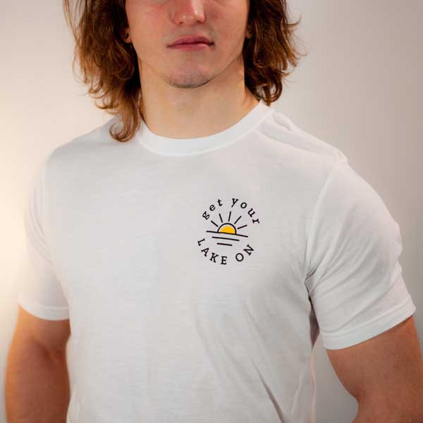 Lake On Company – wholesale T-shirts med screentryck – Herr – T-shirt Logo för män fram och bak3