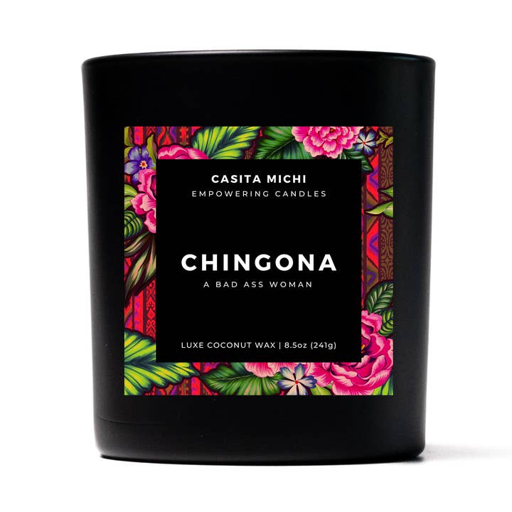 A Bad Ass Woman (CHINGONA) Candle, 8.5oz for wholesale by CASITA MICHI
