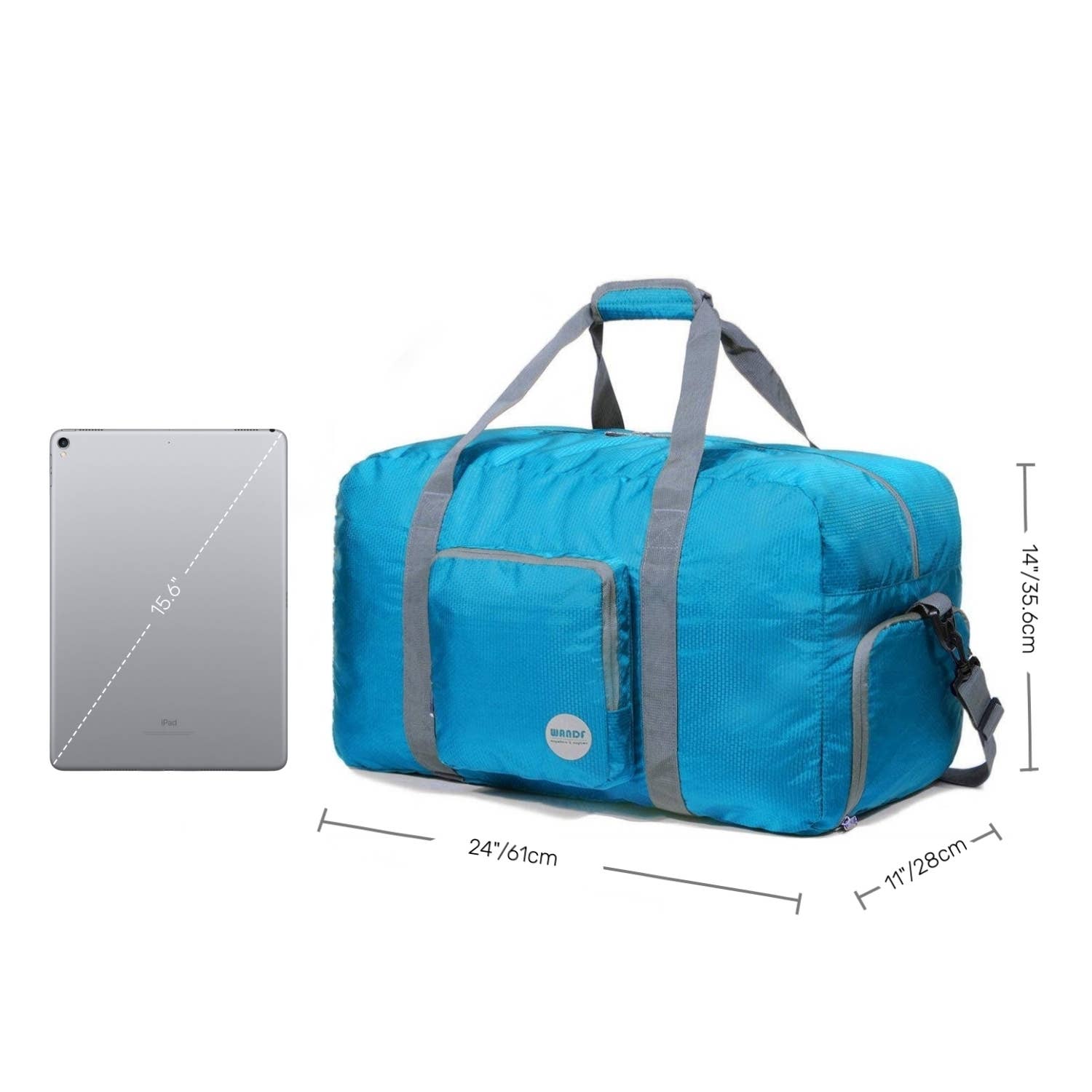 wandf – Saco de viagem - Unissexo por atacado – Mala de viagem Mala Multifuncional de Armazenamento Azul21