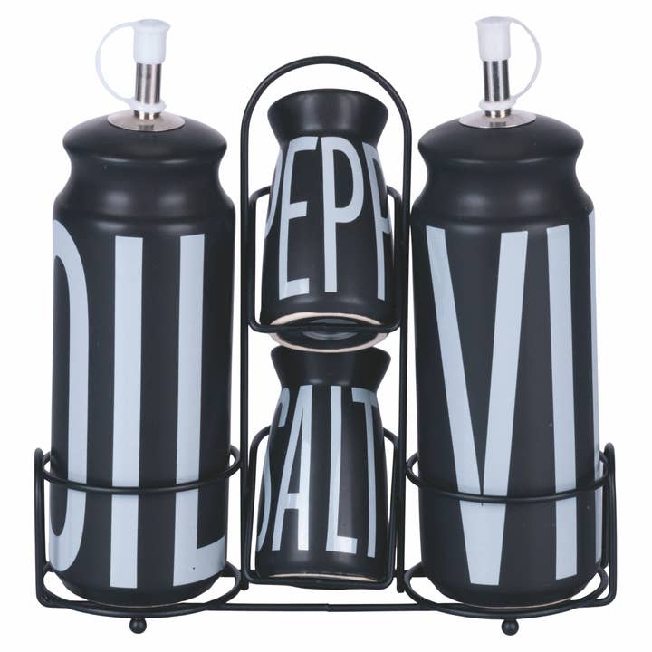 BIGISMORE MENAGE SÆT 4 STK SORT for engroshandel hos VdE Tivoli 1996