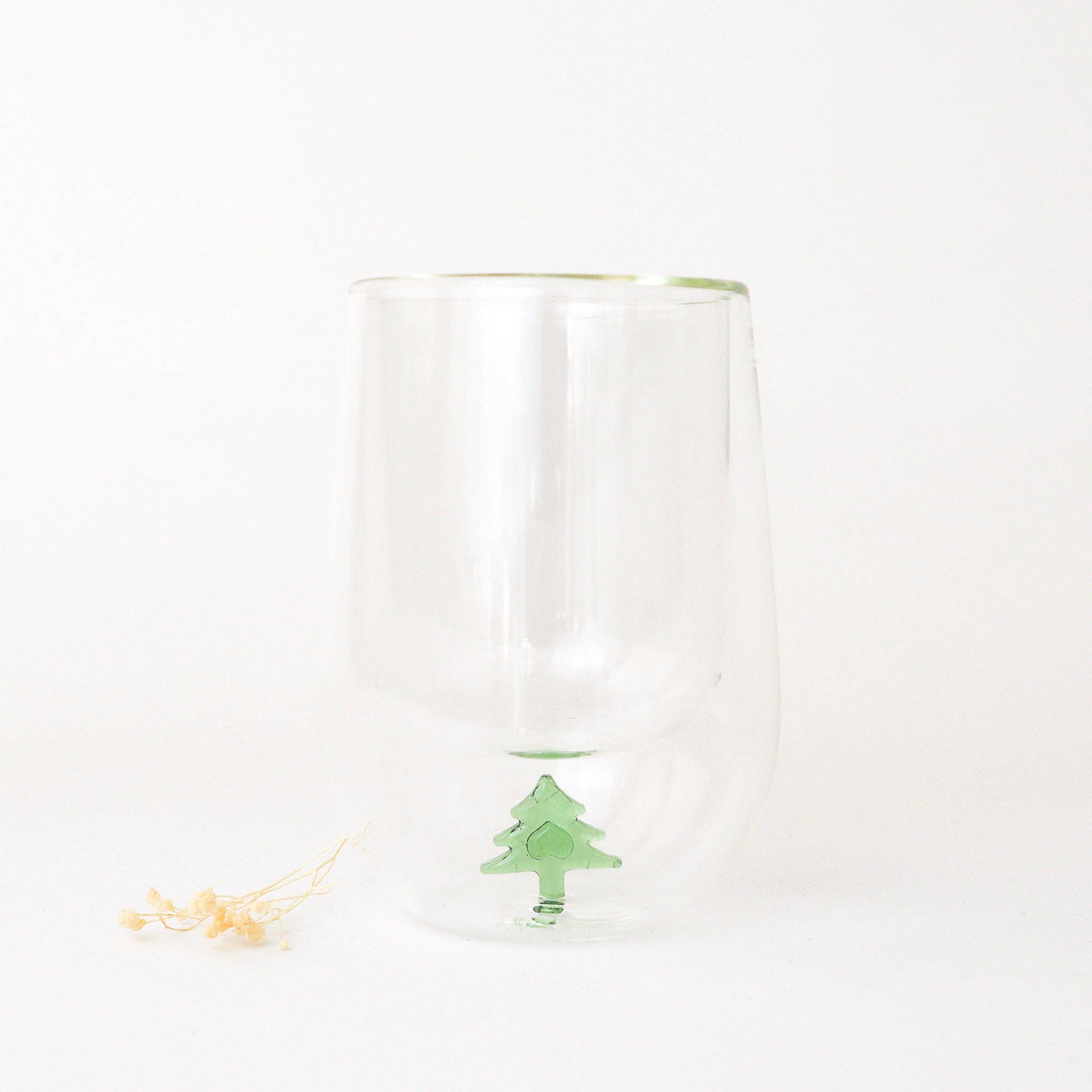 Bake Affair GmbH - Wholesale Drinking Glass/Cup - Thermo glass "Tree" green 150 ml set of 22