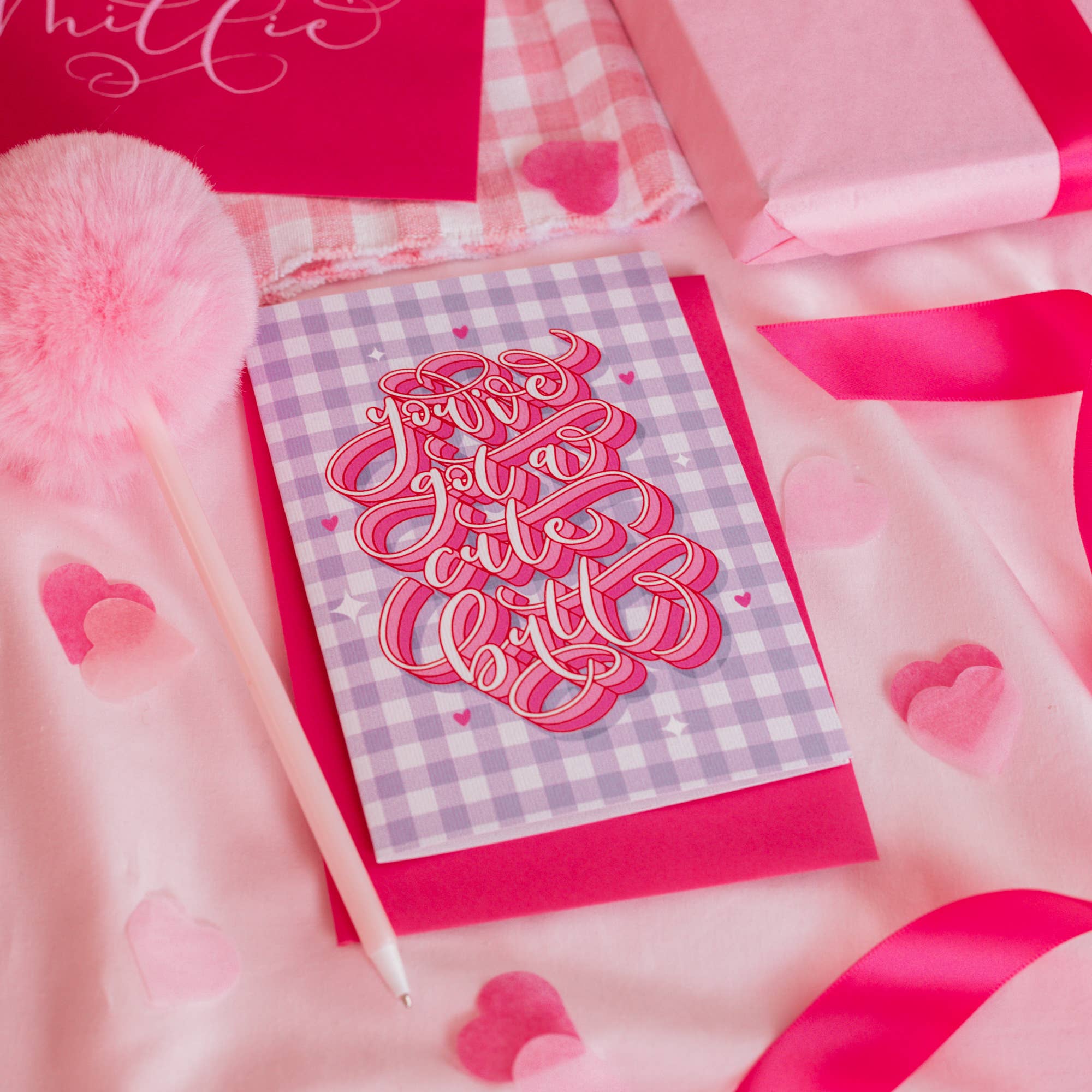 Dottie's Paper Co. - Wholesale Love Card - Cute Butt Calligraphy Card1