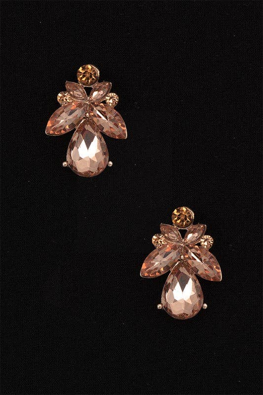 Andrea Bijoux – Engroshandel Hængeøreringe og creoløreringe – SEMI BLOMSTRET KRYSTAL PERLE POST ØRERING5