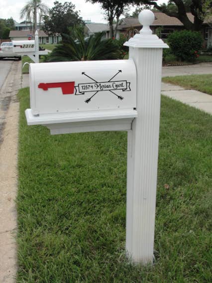 Mailbox Vinyl Decal (Set of 2 decals) MB16 for wholesale by Yellowstone Decals / Shirts and Giggles