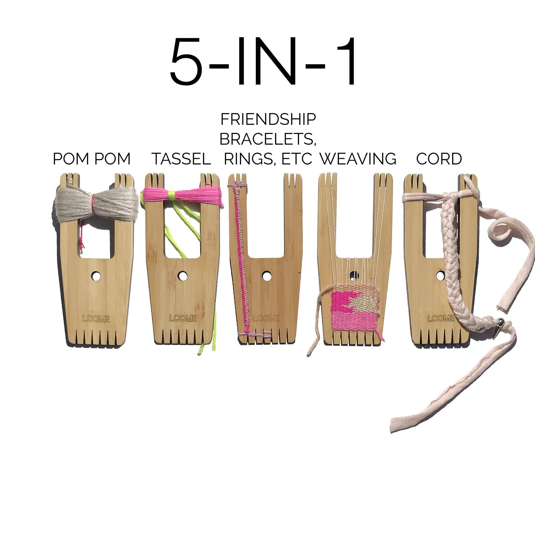 Loome - Wholesale DIY Craft Kit - 5-IN-1 Pom Pom Maker - BIG A Model2