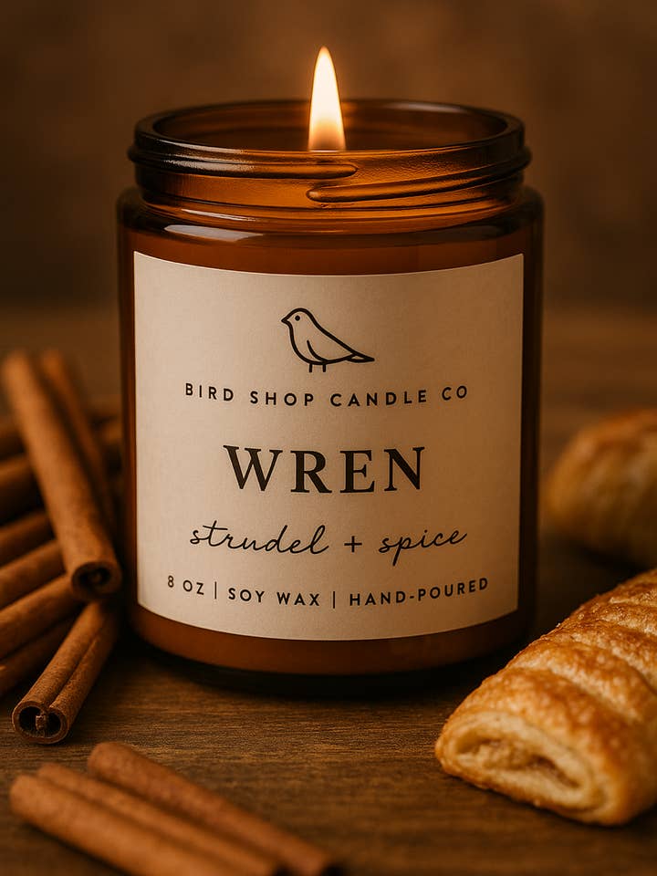 Wren for wholesale by Bird Shop Candle Co