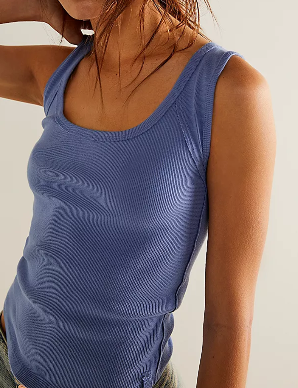 Sweetkama - Wholesale Tank Top - Women's - Ladies Solid Color Square Neck Tank Top SKT3863