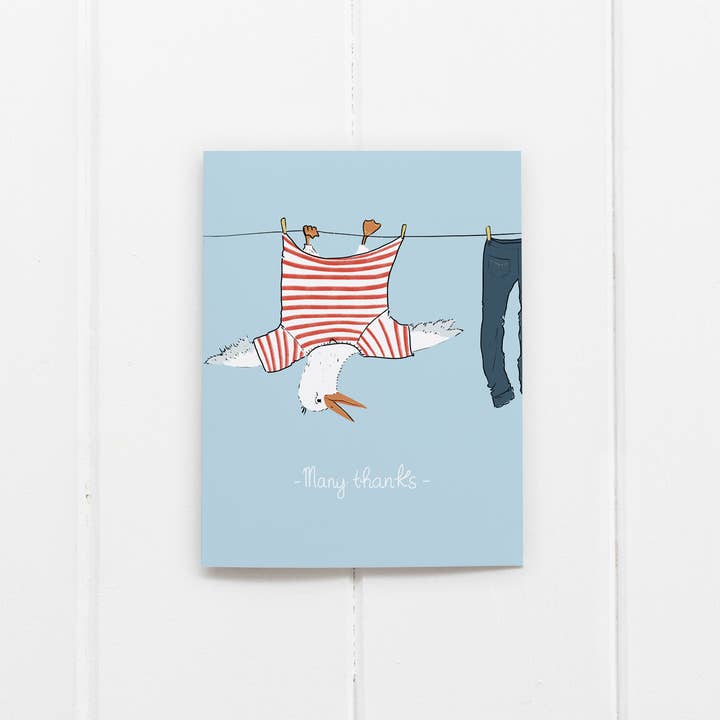 Ramus & Co. - Wholesale Thank You Card - Many Thanks Seagull Greeting Card1