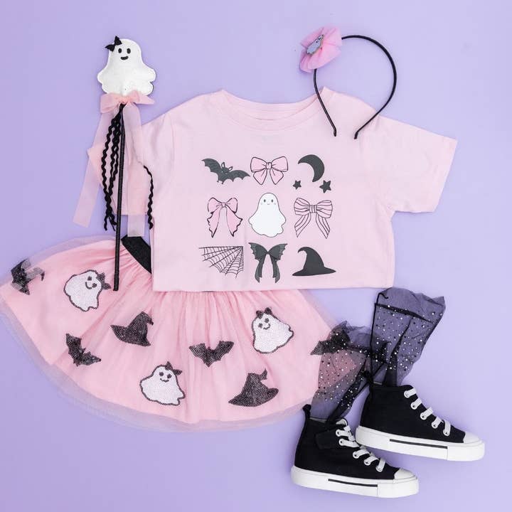 Sweet Wink - Wholesale Tutu - Kids - Spooky Babe Sequin Halloween Tutu - Kids Clothing6