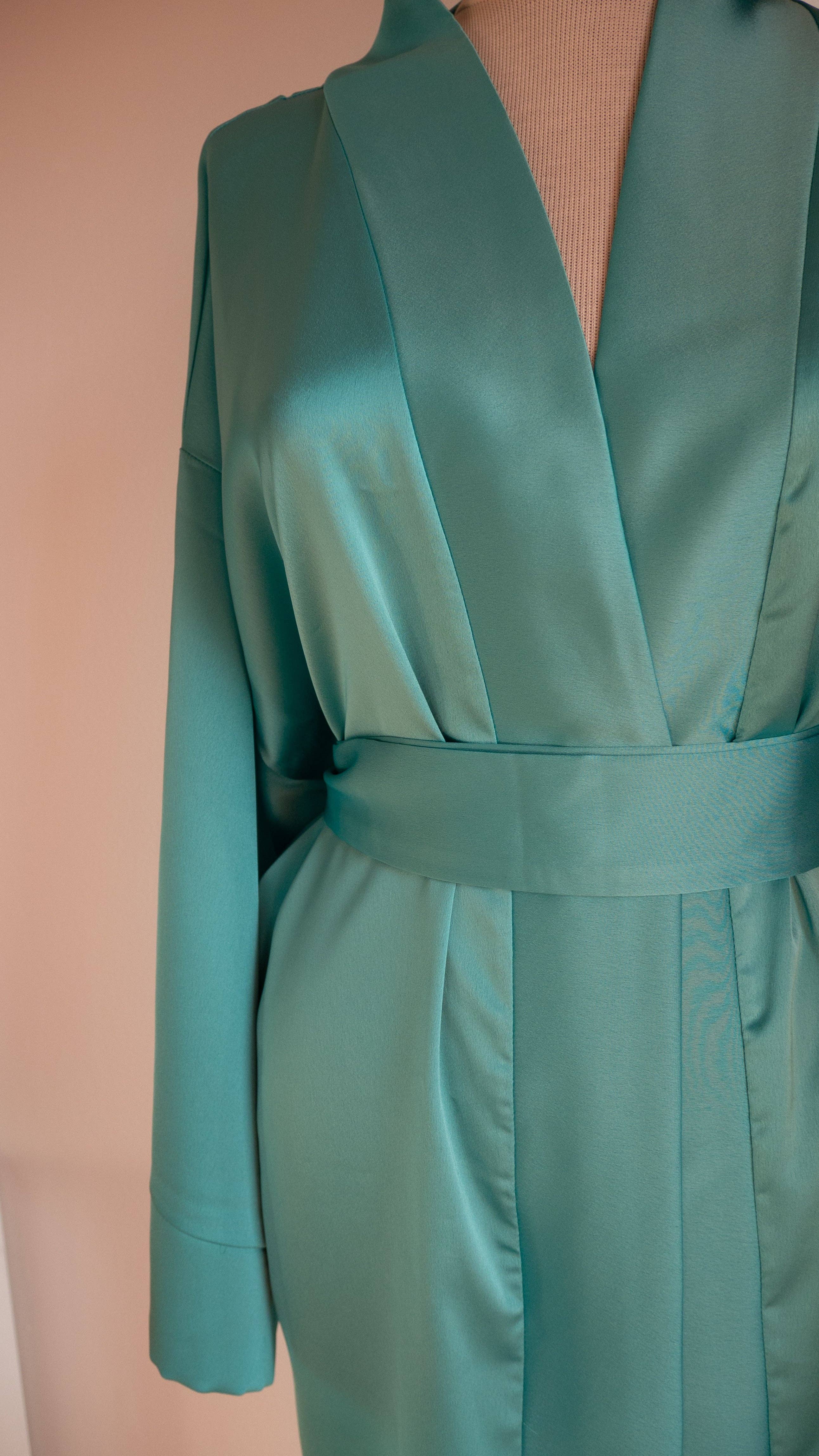 OH KIMONO – Engroshandel Kimono - Dame – Ivo Kimono Pastel Grøn Smaragd1