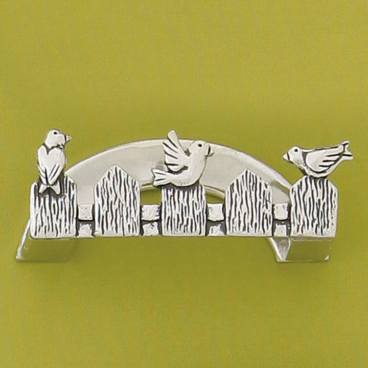 Tarjetero con diseño de pájaros en la cerca para venta al por mayor de Basic Spirit