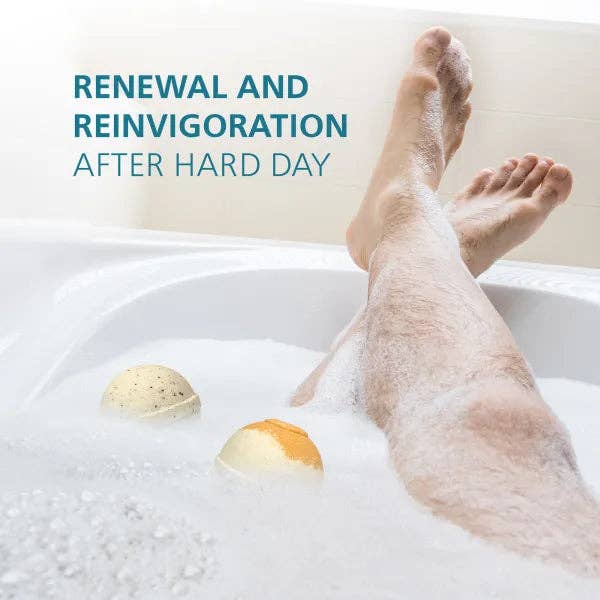 Relaxcation – wholesale Bath bomb/fizz – Organic Bath Bombs for Men - Relaxing Gift Set6