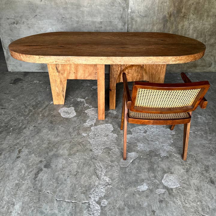 Office Objets - Wholesale Coffee Table - Massive mango wood table 2m10x1m16