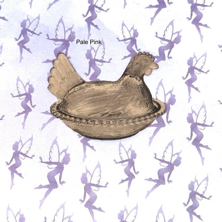 My Graphic Fairy Designs - Wholesale Sticker - Hen on Nest Sticker, Red Collection4