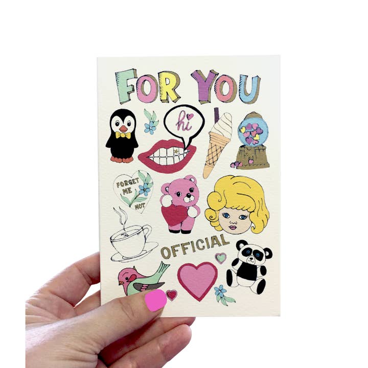Flash Card - For You for wholesale by Rosie Wonders
