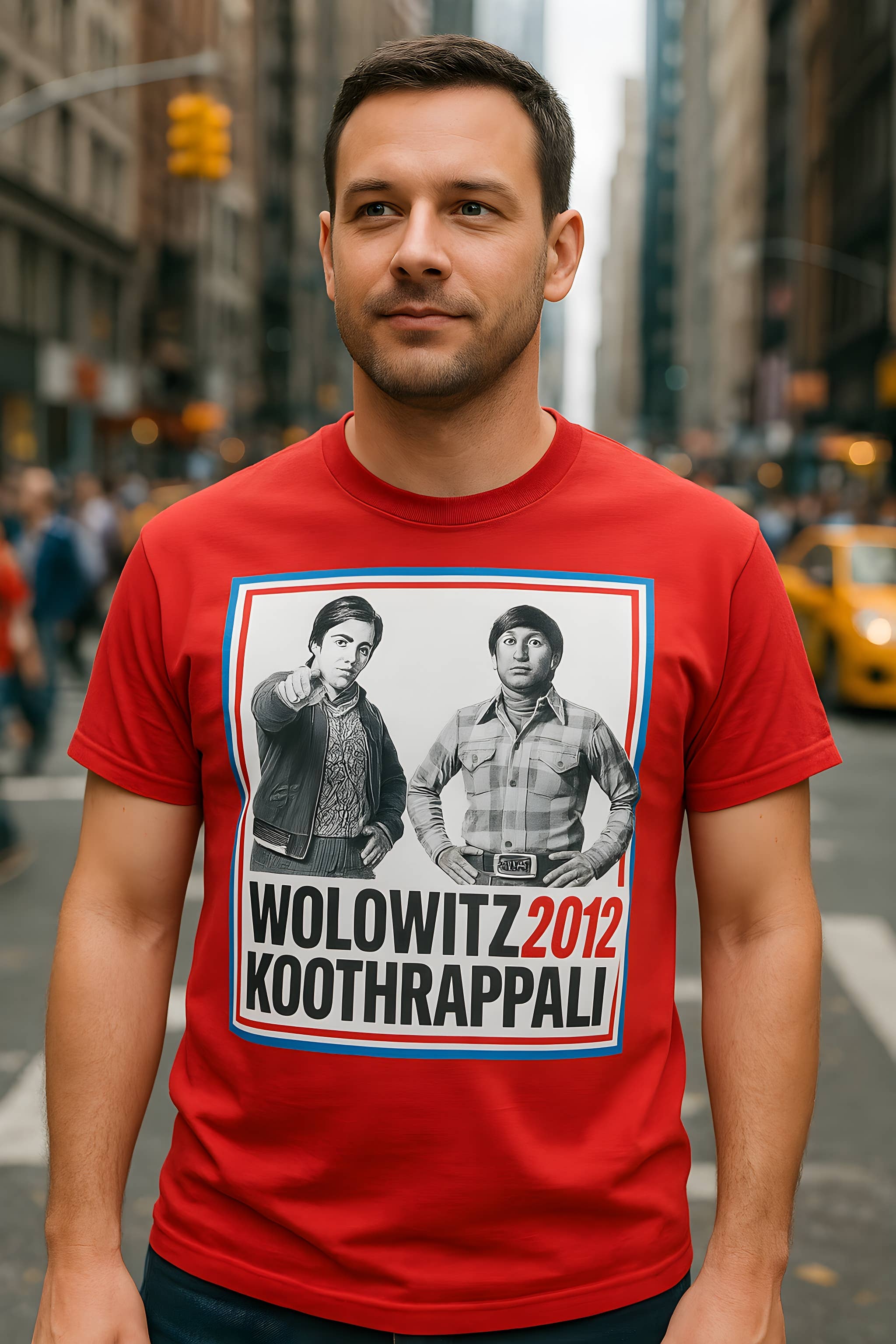 Official Store - Vendita all'ingrosso Maglietta serigrafata - Uomo - Big Bang Theory - Elezioni 2012 Maglietta Premium Morbida da Uomo3