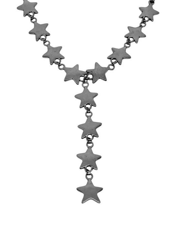 Corrente estrela prateada por atacado de Woonder