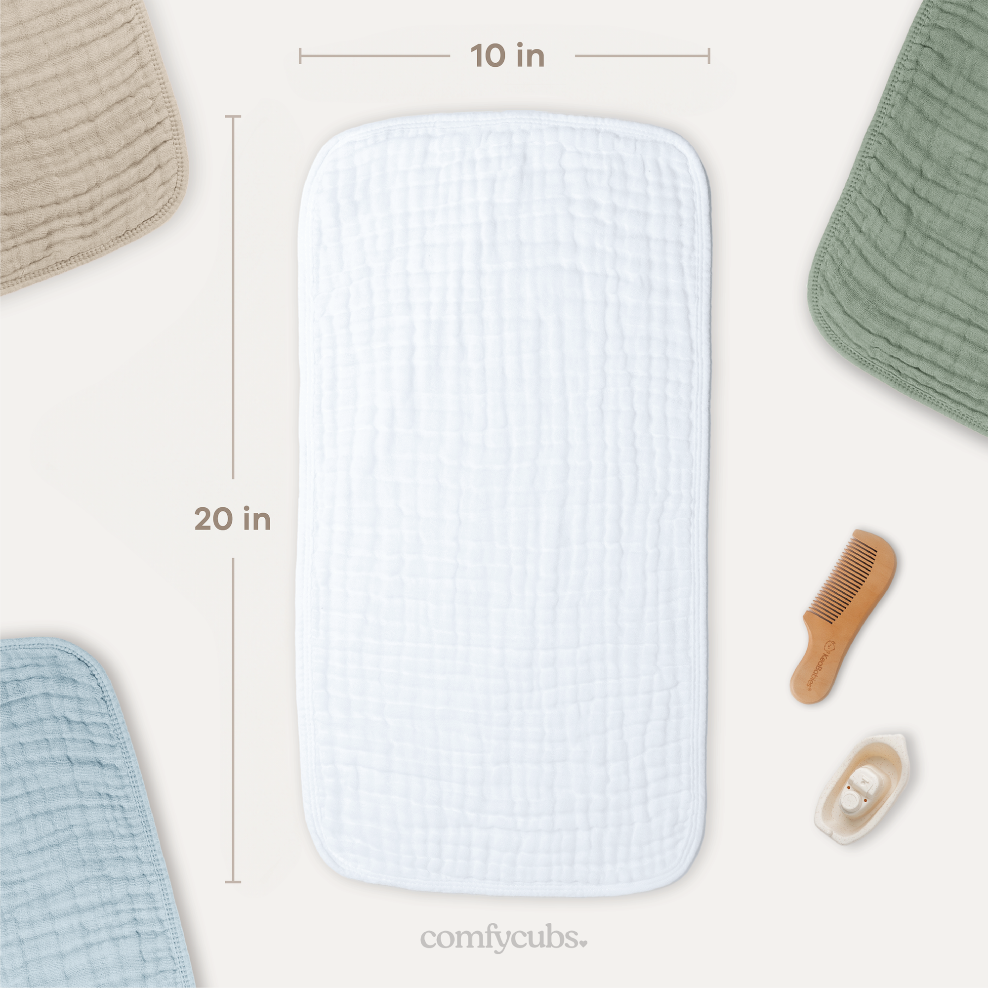 Comfy Cubs - Wholesale Burp Cloth - Baby - Baby Burp Cloths - 100% Muslin Cotton by Comfy Cubs2
