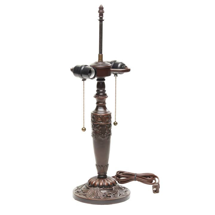 River of Goods - Wholesale Accent/Desk Lamp - Baroque Stained Glass Table Lamp with Cabochons11