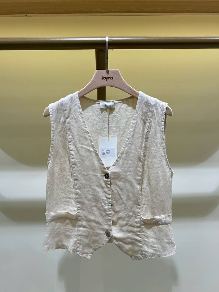 Joyna - Wholesale Suit Vest - Women's - C08894 SLEEVELESS VEST