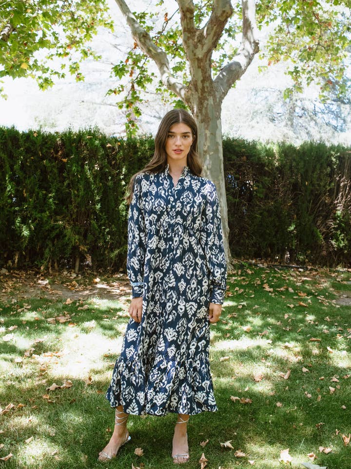 Juana dress navy for wholesale by Sonmer Shop USA