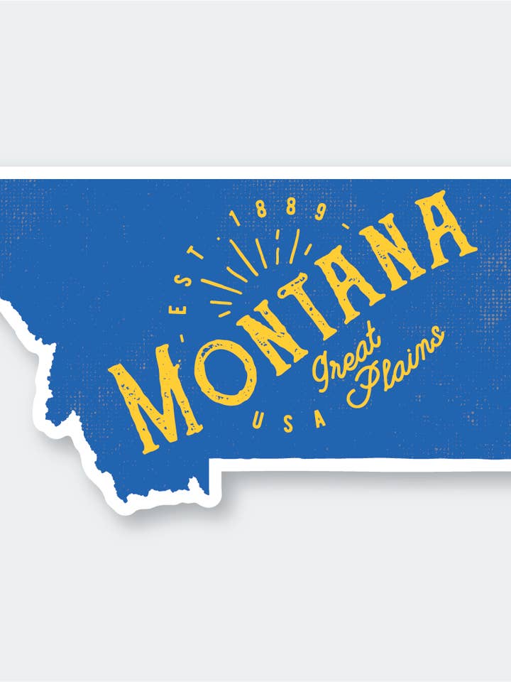 Autocollant Montana #1 pour la vente par Pike Street Press