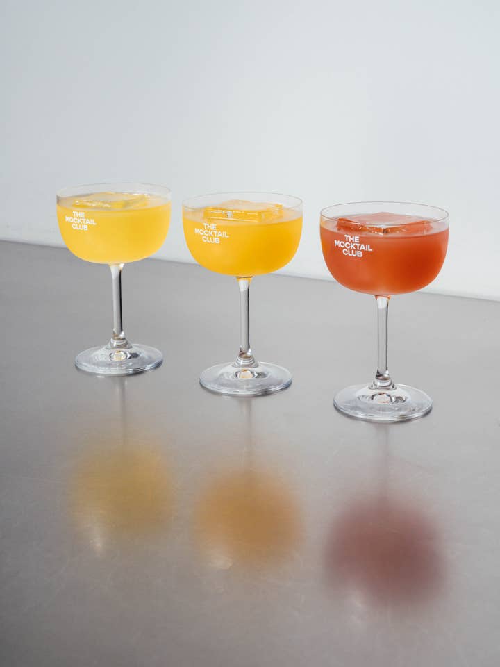 The Mocktail Club glass (cocktail coupe) for wholesale by THE MOCKTAIL CLUB