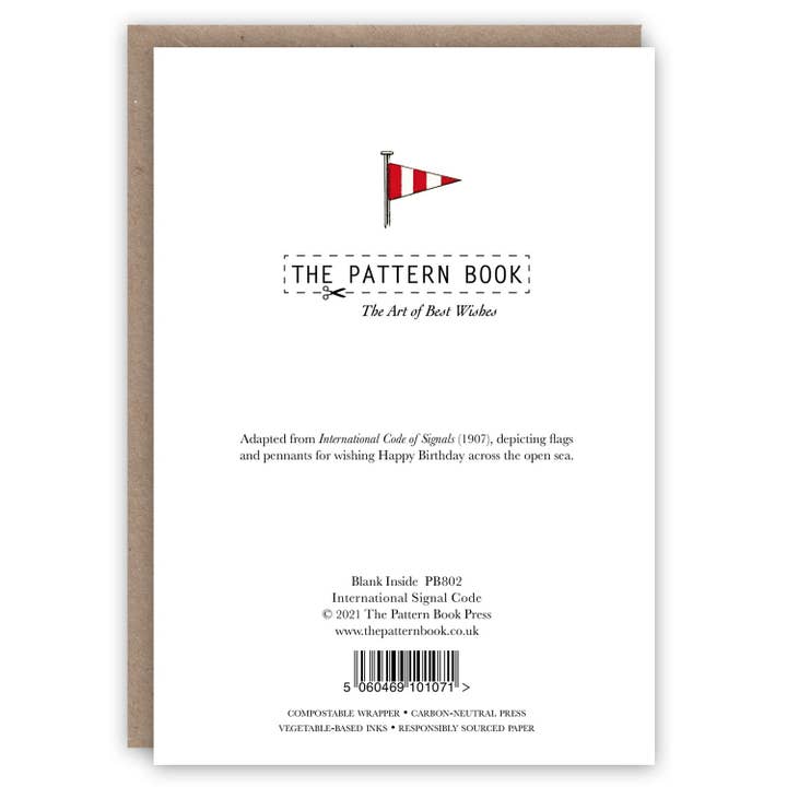 The Pattern Book - Vente Cartes d'anniversaire - Code international des signaux1