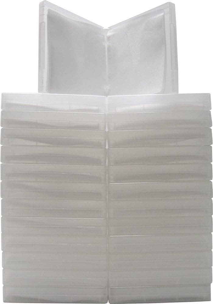 Square Deal Recordings & Supplies – Großhandel Schmuckschatulle/-Organizer – CD Jewel Box, 24 mm, 12 Scheiben, transparent, mit umlaufender Hülle3