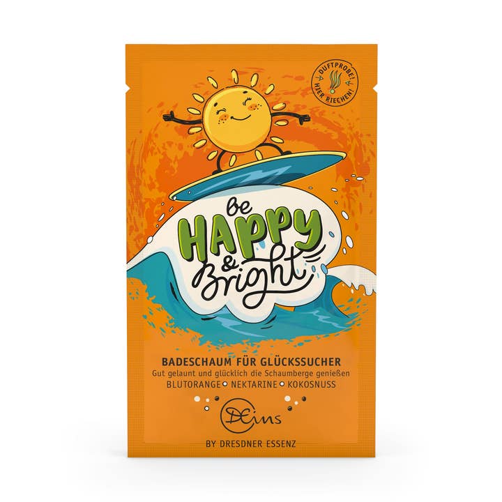 Badeskum Vær Glad & Lys for engroshandel hos Seifen-Shop