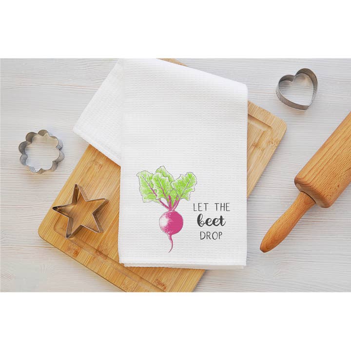 Torchon de cuisine Let The Beet Drop pour la vente par The Potted Oasis