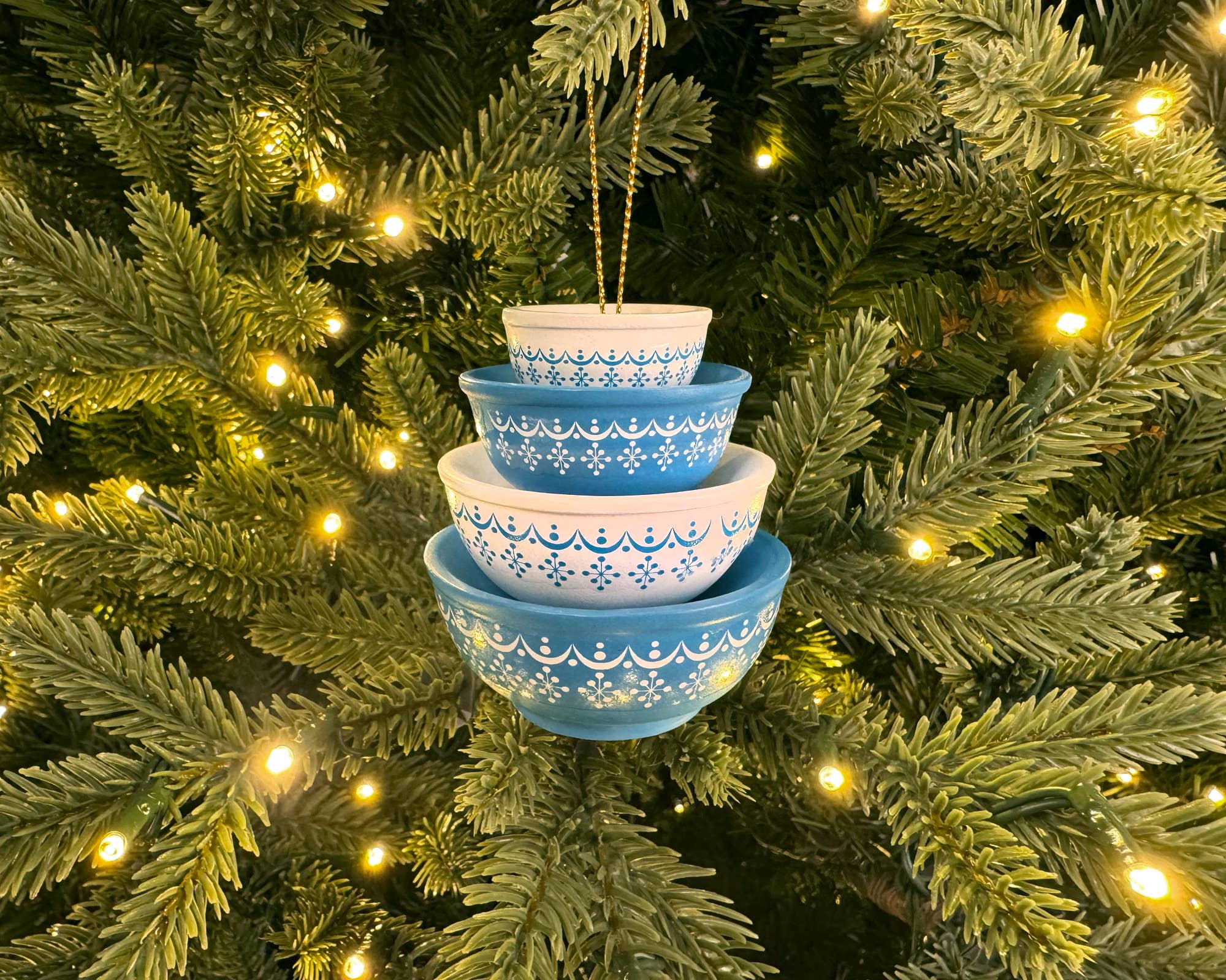 Twinkltoast - Vente Objets de décoration - Ornement de Bol Inspiré de Mini Pyrex | Décor de Noël Rétro7