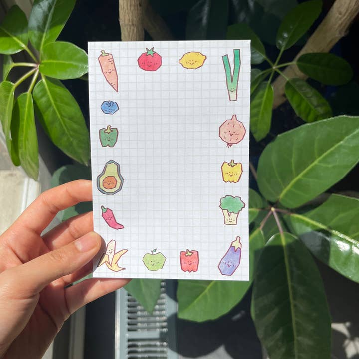 grocery frens 4x6 in memo pad for wholesale by CXN ART