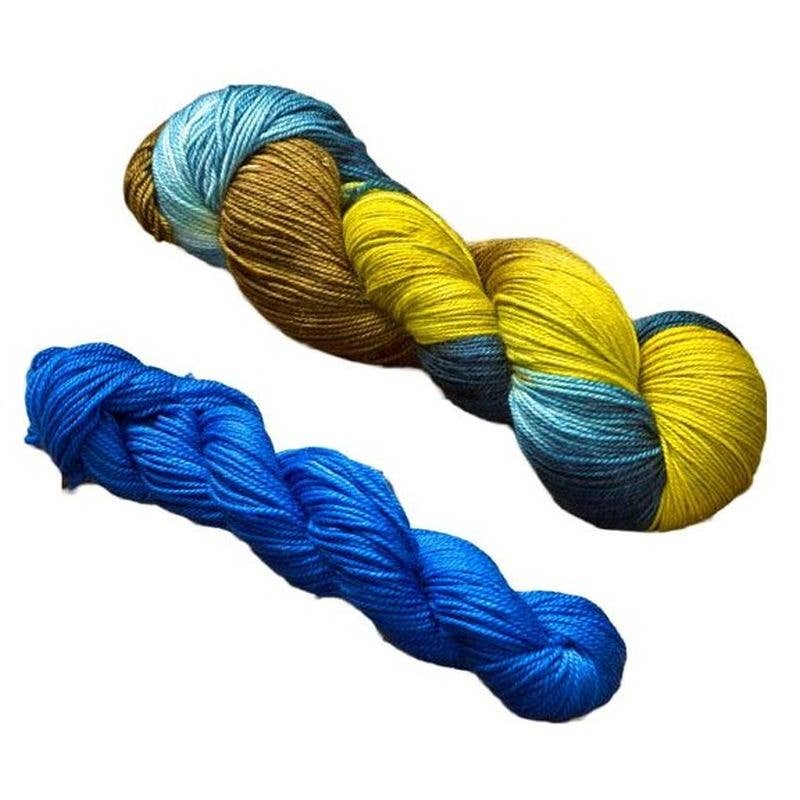 Rooster Yarns - Vendita all'ingrosso Lana - Set di filati per calzini Manos Alegria Superpool tinti a mano1