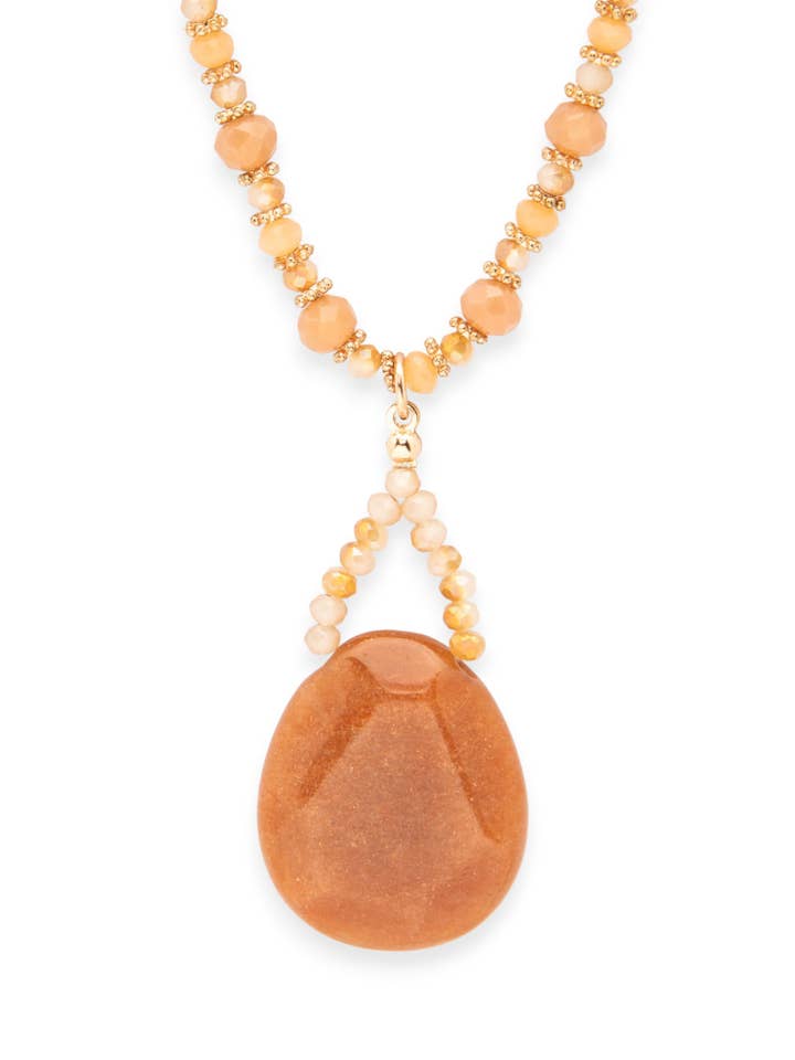 Ensemble de colliers avec pendentif en pierre véritable pour la vente par Artini Accessories