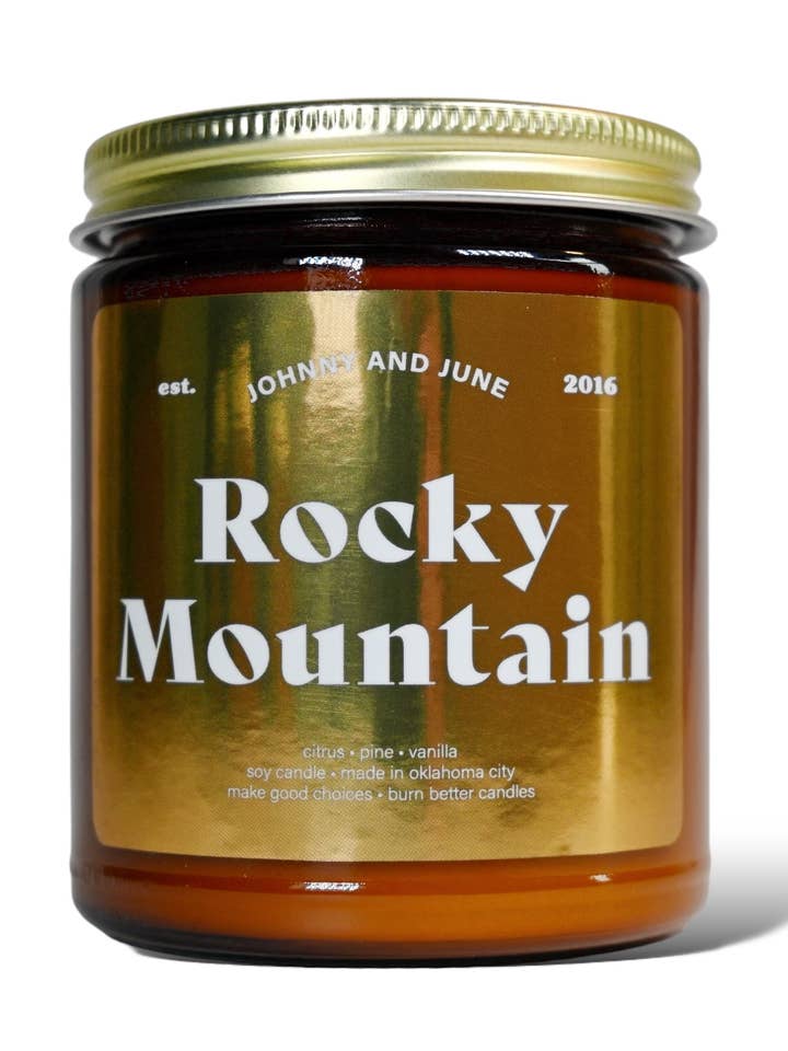 Vela Soja Rocky Mountain Holiday 8oz por atacado de Johnny and June