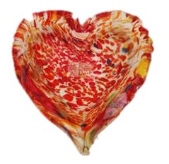 Alice Sturzinger LLC - Wholesale Jewelry Dish - Murano Glass Heart Dish - Multiple Color Options2