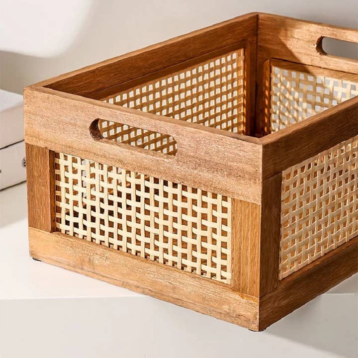 Kiyo Home – wholesale Basket – Rattan Wood Storage Basket3