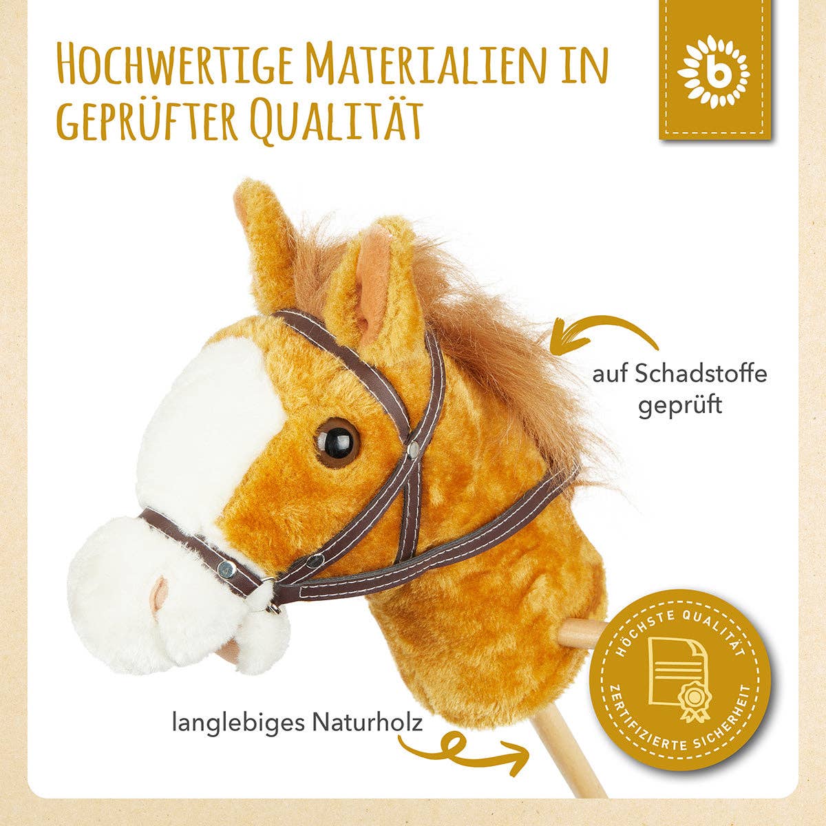 Bieco Spielwaren - Wholesale Rocking Horse - Kids - Hobbyhorse Brownie5