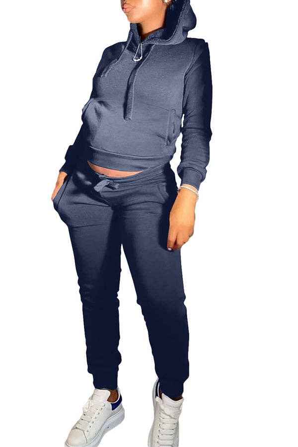 MB Fashion Wholesale - Vente Ensemble de vêtements d'intérieur – femme - Ensemble de jogging confortable et décontracté MB FASHION avec sweat à capuche 274R1