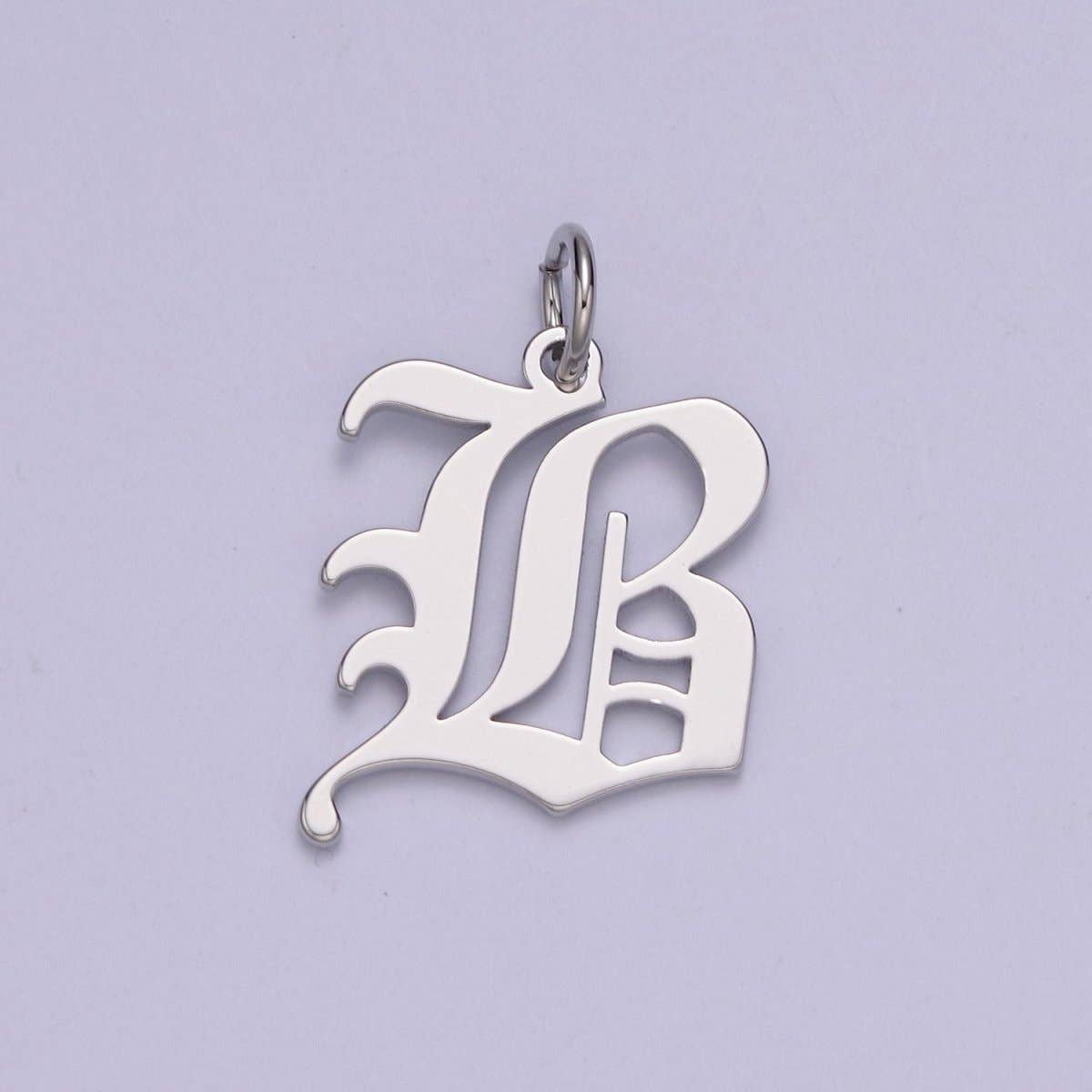 Aim Eternal - Wholesale Individual Charm/Pendant - Gothic Letter Charm, Alphabet Charm, Silver Letter Charm, 26 Letters Initial Charms Old English Letter Pendant A690~A7021