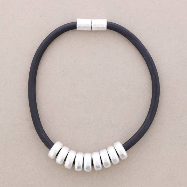 Choker Rubber Metallic Donuts for wholesale by Sonata