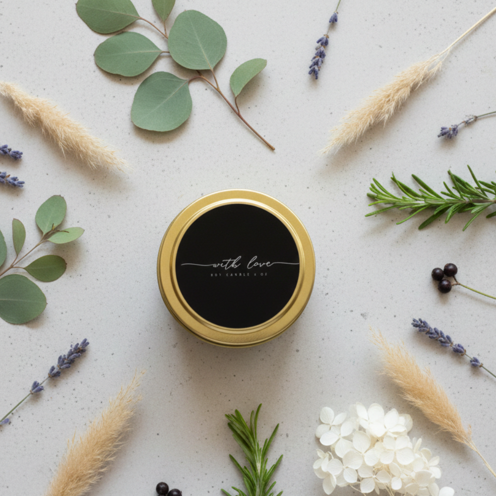 Benjamin Soap Co. – Großhandel Reisekerzen – Mit Liebe | 4 oz Kerze0