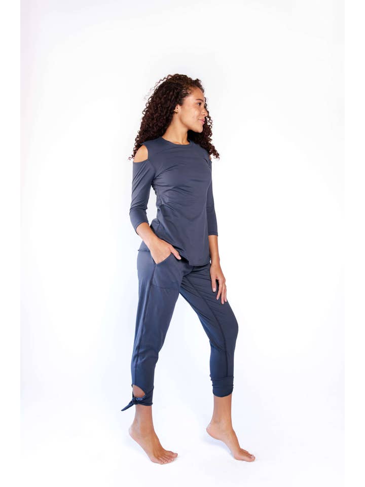 Yoga Democracy - Wholesale Lounge Sweatpants/Joggers - Women's - Sunday Jogger in Navy Blue