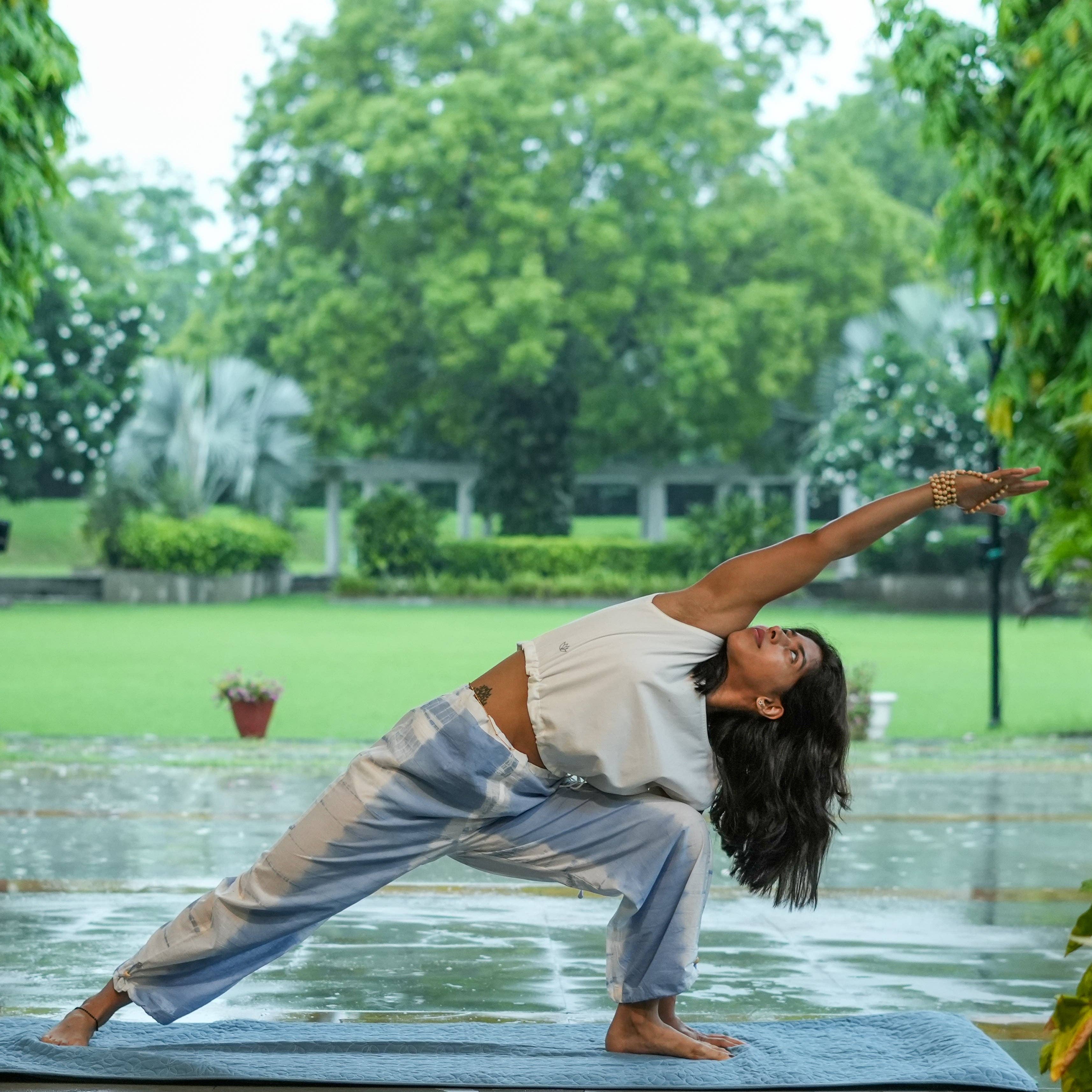 AKISO - Wholesale Pants - Women's - Womens Yoga Pant Tie and Dye Blue Ananda6