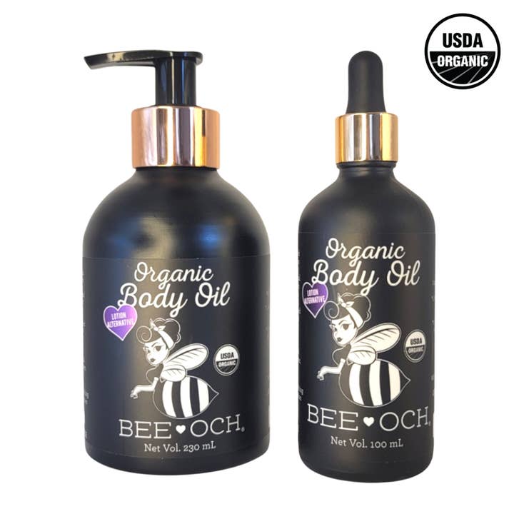 Organic Body Oil - Lotion Alternative 4 oz for wholesale by BEE-OCH Organics